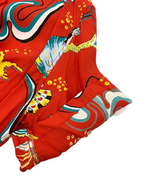 Sun Surf（サンサーフ）Sun Surf (サンサーフ) アロハシャツ レッド サイズ:L 16-16 1/2の古着・服飾アイテム