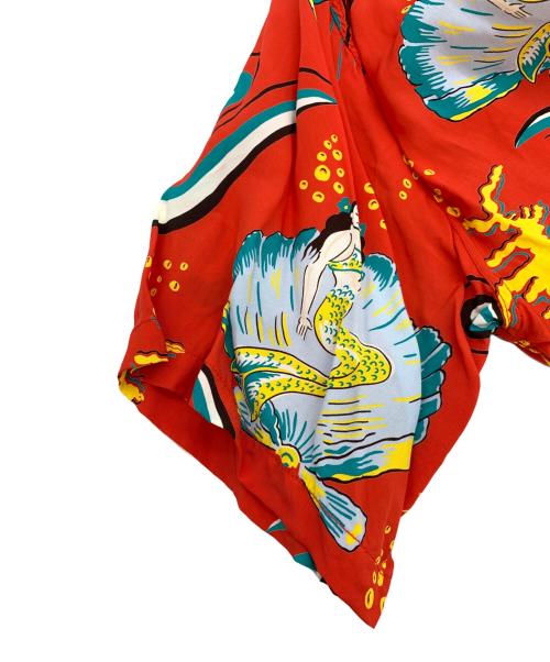 Sun Surf（サンサーフ）Sun Surf (サンサーフ) アロハシャツ レッド サイズ:L 16-16 1/2の古着・服飾アイテム