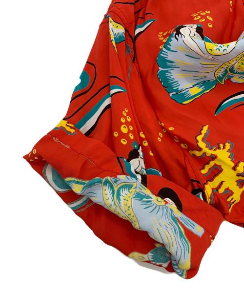 Sun Surf（サンサーフ）Sun Surf (サンサーフ) アロハシャツ レッド サイズ:L 16-16 1/2の古着・服飾アイテム