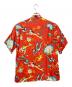 Sun Surf (サンサーフ) アロハシャツ レッド サイズ:L 16-16 1/2：8000円