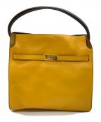 TORY BURCHトリーバーチ）の古着「2WAYバッグ」｜ブラウン×イエロー