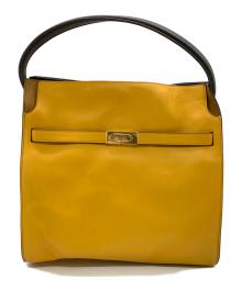 TORY BURCH（トリーバーチ）の古着「2WAYバッグ」｜ブラウン×イエロー