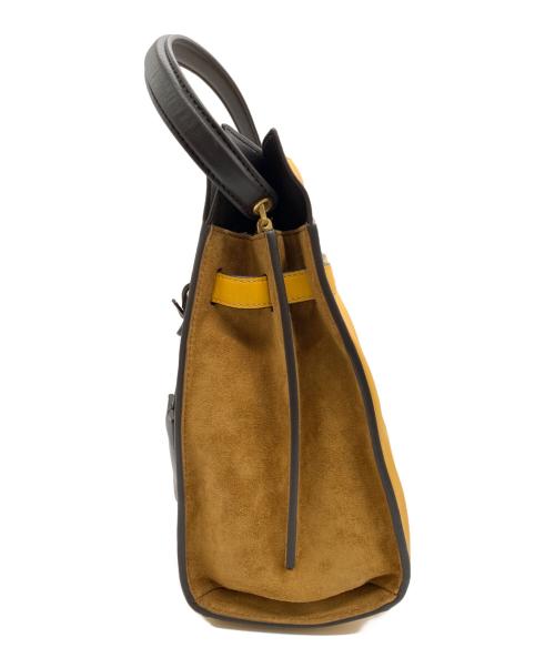 TORY BURCH（トリーバーチ）TORY BURCH (トリーバーチ) 2WAYバッグ ブラウン×イエローの古着・服飾アイテム