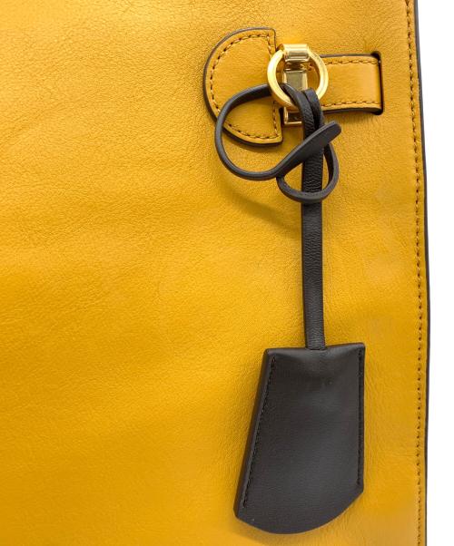 TORY BURCH（トリーバーチ）TORY BURCH (トリーバーチ) 2WAYバッグ ブラウン×イエローの古着・服飾アイテム