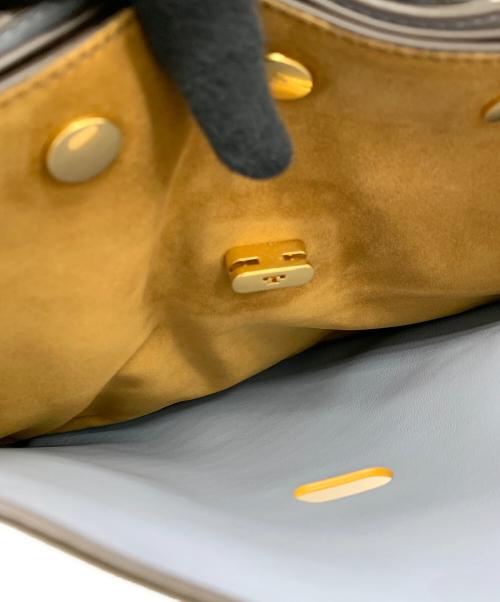 TORY BURCH（トリーバーチ）TORY BURCH (トリーバーチ) 2WAYバッグ ブラウン×イエローの古着・服飾アイテム