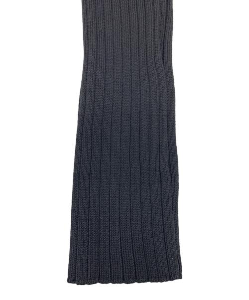 ARMANI EXCHANGE（アルマーニ エクスチェンジ）ARMANI EXCHANGE (アルマーニ エクスチェンジ) ジップアップ バイカラーリブニット ブラック×パープル サイズ:Sの古着・服飾アイテム
