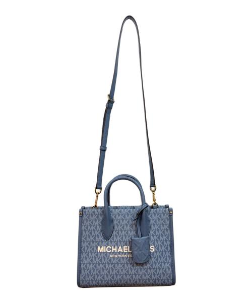 MICHAEL KORS（マイケル・コース）MICHAEL KORS (マイケル・コース) 2WAYショルダーバッグ スカイブルーの古着・服飾アイテム