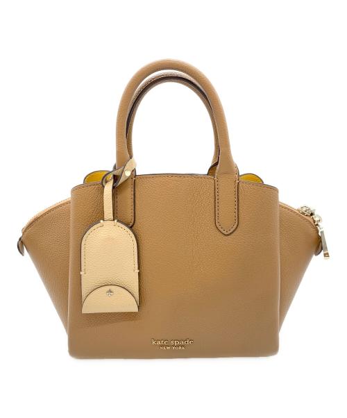 Kate Spade（ケイトスペード）Kate Spade (ケイトスペード) ハンドバッグ ブラウン×イエローの古着・服飾アイテム