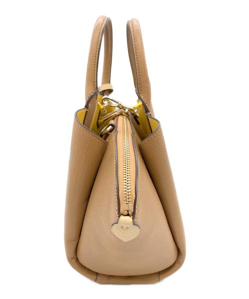 Kate Spade（ケイトスペード）Kate Spade (ケイトスペード) ハンドバッグ ブラウン×イエローの古着・服飾アイテム