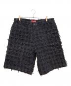 SUPREMEシュプリーム）の古着「Frayed Patchwork Baggy Denim Short」｜ネイビー