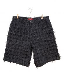 SUPREME（シュプリーム）の古着「Frayed Patchwork Baggy Denim Short」｜ネイビー