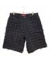 SUPREME（シュプリーム）の古着「Frayed Patchwork Baggy Denim Short」｜ネイビー