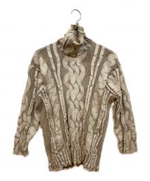 PLEATS PLEASE（プリーツプリーズ）の古着「薄手ニット」｜ベージュ