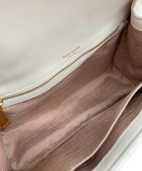 Kate Spade（ケイトスペード）Kate Spade (ケイトスペード) コンバーチブル ショルダーバッグ ホワイトの古着・服飾アイテム