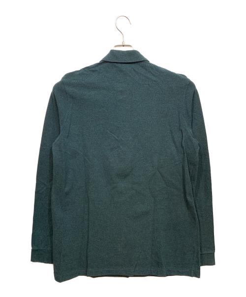 LACOSTE（ラコステ）LACOSTE (ラコステ) リブ カラーポロシャツ グリーン サイズ:US：Lの古着・服飾アイテム