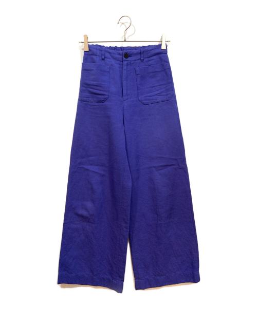 GALERIE VIE（ギャルリーヴィー）GALERIE VIE (ギャルリーヴィー) セミワイドマリンパンツ ブルー サイズ:32の古着・服飾アイテム