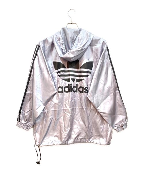 adidas（アディダス）adidas (アディダス) ナイロンジャケット グレー サイズ:M-Lの古着・服飾アイテム