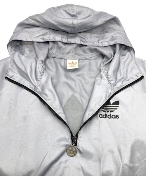 adidas（アディダス）adidas (アディダス) ナイロンジャケット グレー サイズ:M-Lの古着・服飾アイテム