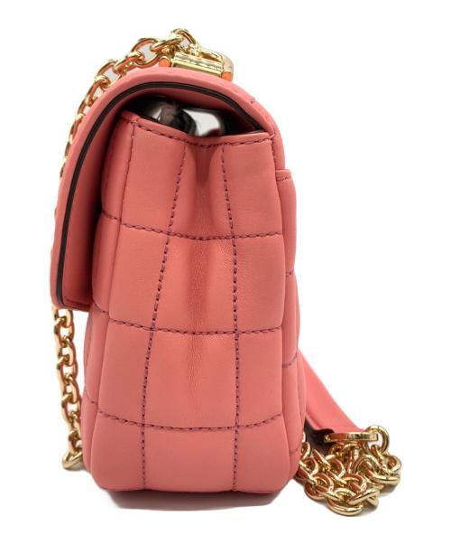 MICHAEL KORS（マイケル・コース）MICHAEL KORS (マイケル・コース) チェーンショルダーバッグ ピンクの古着・服飾アイテム