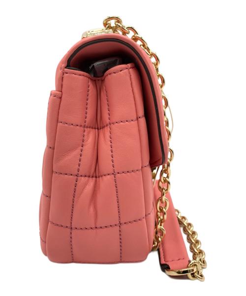 MICHAEL KORS（マイケル・コース）MICHAEL KORS (マイケル・コース) チェーンショルダーバッグ ピンクの古着・服飾アイテム