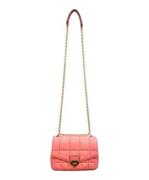 MICHAEL KORS（マイケル・コース）MICHAEL KORS (マイケル・コース) チェーンショルダーバッグ ピンクの古着・服飾アイテム