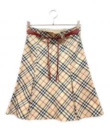BURBERRY BLUE LABEL（バーバリー ブルー レーベル）の古着「スカート」｜ブラウン