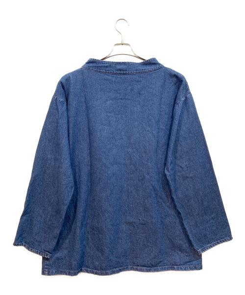 KINSALE SMOCKS（フィッシャーマンスモーク）KINSALE SMOCKS (フィッシャーマンスモーク) デニムフィッシャーマンスモック インディゴ サイズ:Lの古着・服飾アイテム