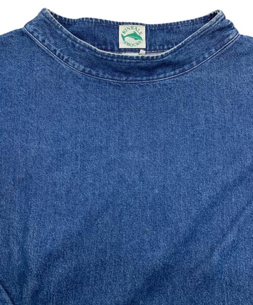 KINSALE SMOCKS（フィッシャーマンスモーク）KINSALE SMOCKS (フィッシャーマンスモーク) デニムフィッシャーマンスモック インディゴ サイズ:Lの古着・服飾アイテム