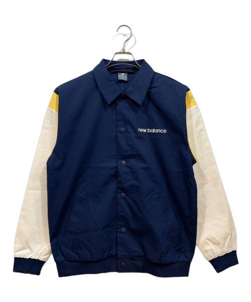 NEW BALANCE（ニューバランス）NEW BALANCE (ニューバランス) バーシティジャケット ホワイト×ネイビー サイズ:Mの古着・服飾アイテム