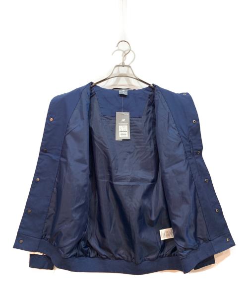 NEW BALANCE（ニューバランス）NEW BALANCE (ニューバランス) バーシティジャケット ホワイト×ネイビー サイズ:Mの古着・服飾アイテム
