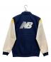 NEW BALANCE (ニューバランス) バーシティジャケット ホワイト×ネイビー サイズ:M：8000円