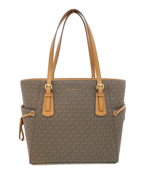 MICHAEL KORS（マイケル・コース）MICHAEL KORS (マイケル・コース) トートバッグ ブラウンの古着・服飾アイテム