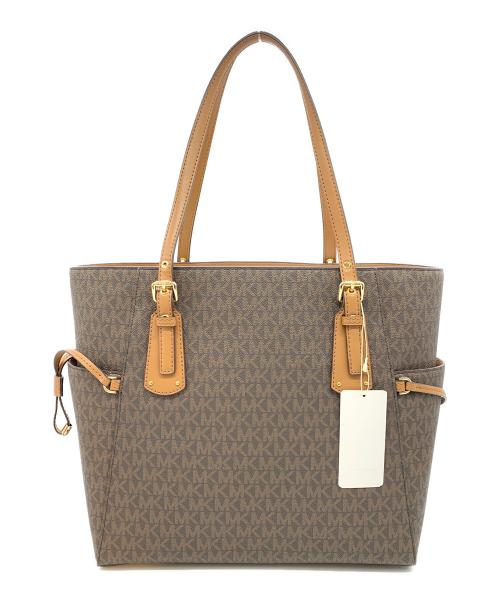 MICHAEL KORS（マイケル・コース）MICHAEL KORS (マイケル・コース) トートバッグ ブラウンの古着・服飾アイテム
