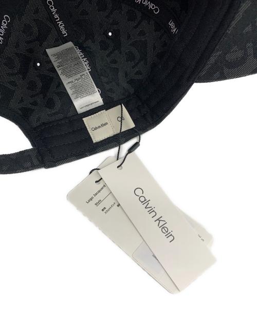 Calvin Klein Jeans（カルバンクラインジーンズ）Calvin Klein Jeans (カルバンクラインジーンズ) LOGO JAQUARD BASEBALL CAP ブラック サイズ:OSの古着・服飾アイテム