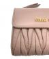 中古・古着 MIU MIU (ミュウミュウ) 3つ折り財布 ピンク：12000円