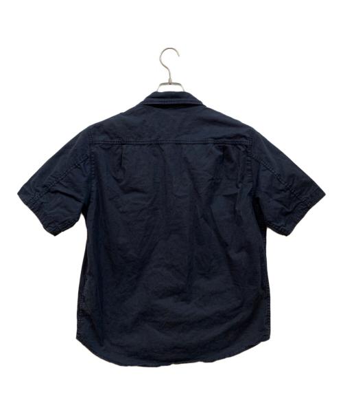 STONE ISLAND（ストーンアイランド）STONE ISLAND (ストーンアイランド) コットンツイル ストレッチ オーバーシャツ ブラック サイズ:Mの古着・服飾アイテム