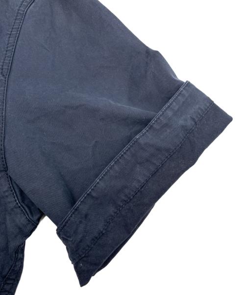 STONE ISLAND（ストーンアイランド）STONE ISLAND (ストーンアイランド) コットンツイル ストレッチ オーバーシャツ ブラック サイズ:Mの古着・服飾アイテム
