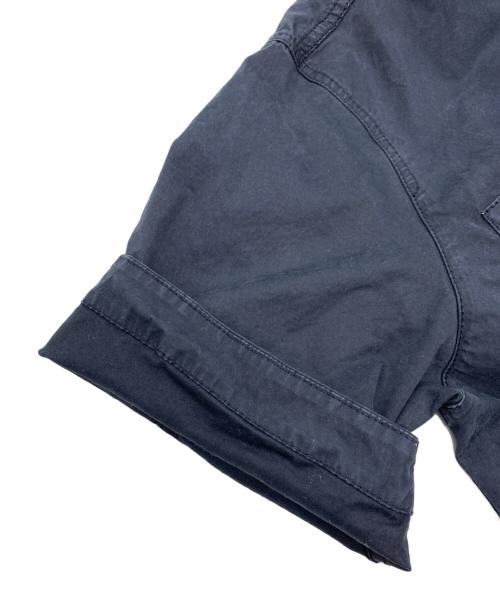 STONE ISLAND（ストーンアイランド）STONE ISLAND (ストーンアイランド) コットンツイル ストレッチ オーバーシャツ ブラック サイズ:Mの古着・服飾アイテム