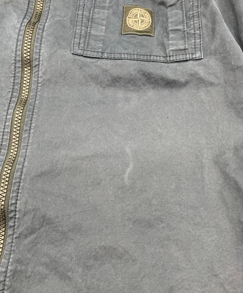 STONE ISLAND（ストーンアイランド）STONE ISLAND (ストーンアイランド) コットンツイル ストレッチ オーバーシャツ ブラック サイズ:Mの古着・服飾アイテム