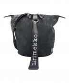 marimekkoマリメッコ）の古着「Carry All Solid ショルダーバッグ」｜ブラック