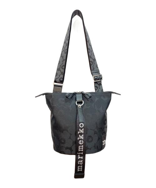 marimekko（マリメッコ）marimekko (マリメッコ) Carry All Solid ショルダーバッグ ブラックの古着・服飾アイテム