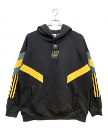 adidas（アディダス）の古着「プルオーバーパーカー」｜ブラック