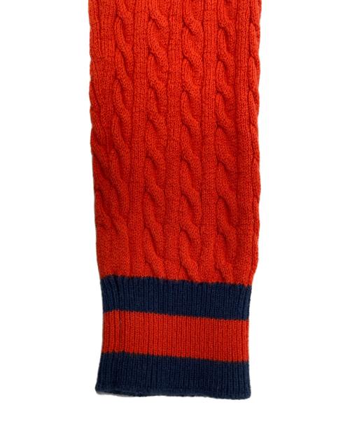 GUCCI（グッチ）GUCCI (グッチ) シェリーリボンパールボタンカーディガン オレンジ サイズ:XSの古着・服飾アイテム