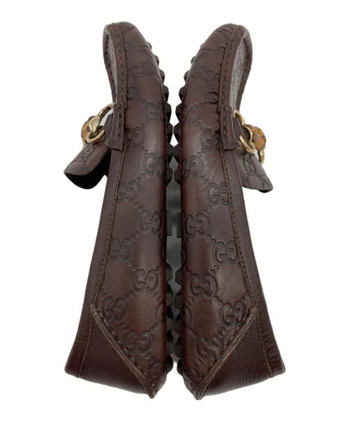 GUCCI（グッチ）GUCCI (グッチ) ドライビングシューズ ブラウン サイズ:36の古着・服飾アイテム
