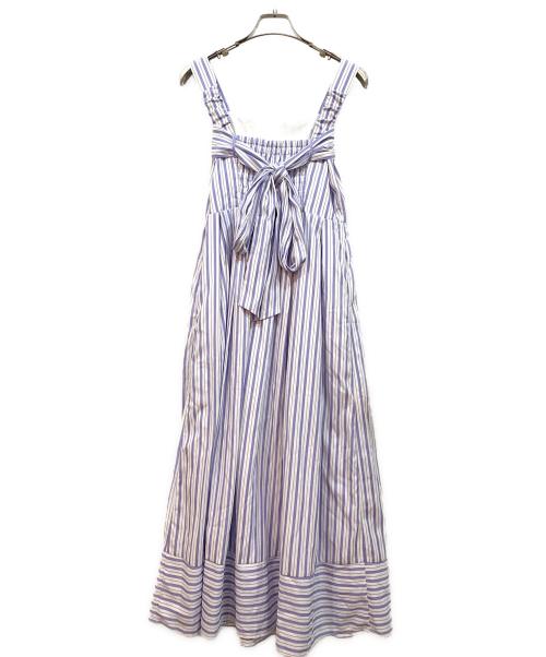 HER LIP TO（ハーリップトゥ）HER LIP TO (ハーリップトゥ) キャミソールワンピース ホワイト×パープル サイズ:Mの古着・服飾アイテム