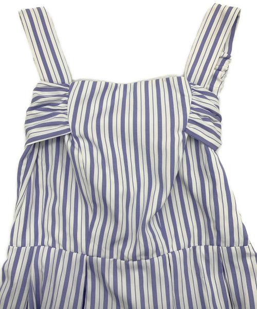 HER LIP TO（ハーリップトゥ）HER LIP TO (ハーリップトゥ) キャミソールワンピース ホワイト×パープル サイズ:Mの古着・服飾アイテム