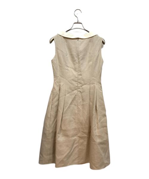 Rene（ルネ）Rene (ルネ) ノースリーブワンピース ベージュ サイズ:38の古着・服飾アイテム