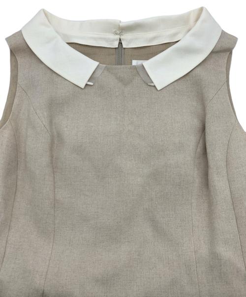 Rene（ルネ）Rene (ルネ) ノースリーブワンピース ベージュ サイズ:38の古着・服飾アイテム