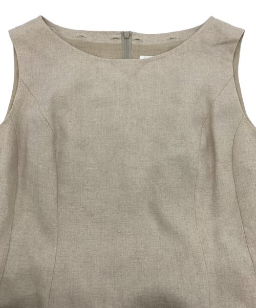 Rene（ルネ）Rene (ルネ) ノースリーブワンピース ベージュ サイズ:38の古着・服飾アイテム