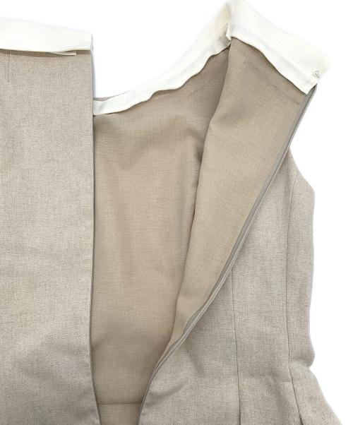 Rene（ルネ）Rene (ルネ) ノースリーブワンピース ベージュ サイズ:38の古着・服飾アイテム